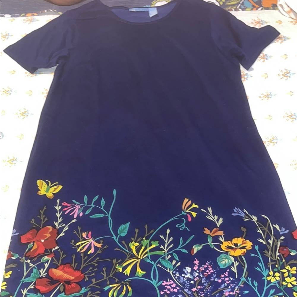 Floral Maxi Dress in Navy - Picture 3 of 7